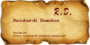 Reinhardt Domokos névjegykártya